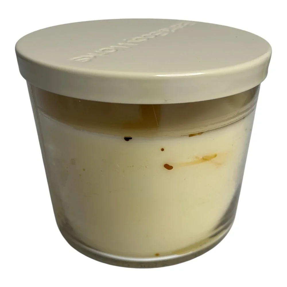 Bath & Body Works Apple Crisp 3 Wick Scented Candle 14.5oz lid Autumn Fall *READ